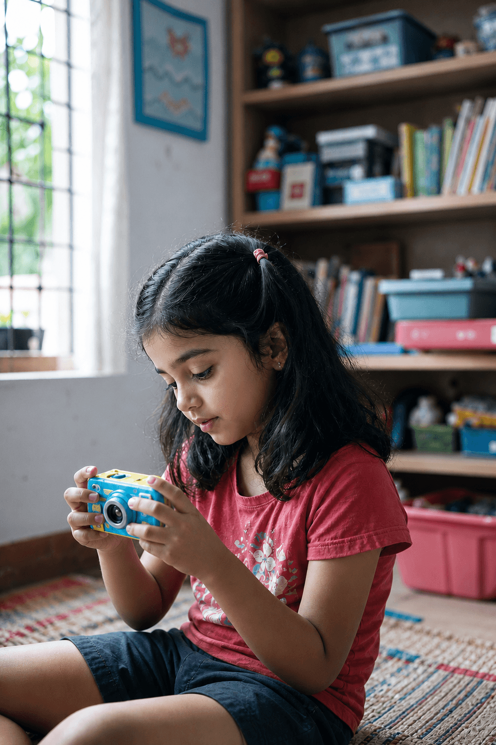 A young child in a specialist's play therapy room — the right care changes everything